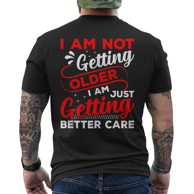 Getting Better Care Medicare Support Old Age Senior Citizens  Mens Back Print T-shirt