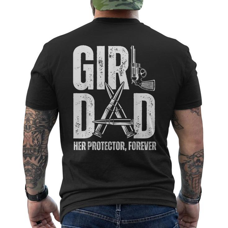 Girl Dad Her Solder Forever Proud Fathers Day Dad Of Girls  Mens Back Print T-shirt