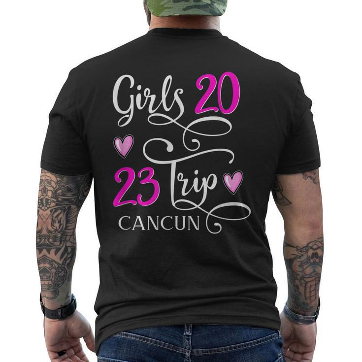 Girls Trip Cancun Mexico 2023 Vacation Matching Group Men's T-shirt Back Print