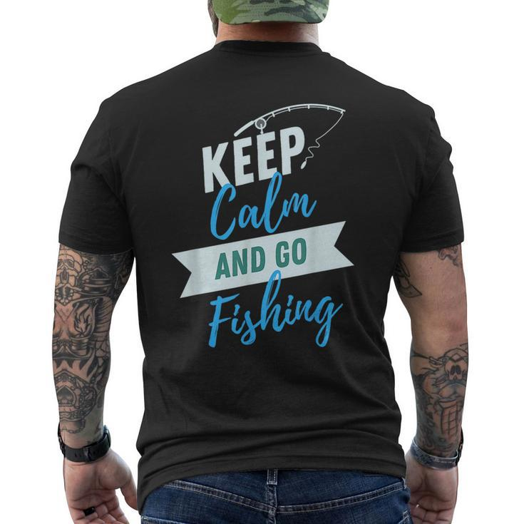 Go Fishing Gift From Kids Fathers Day Dad T  Mens Back Print T-shirt