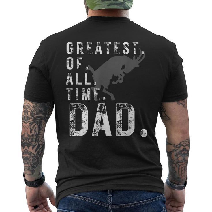 Goat Dad Best Dad Ever Men's Back T-Shirt Front View