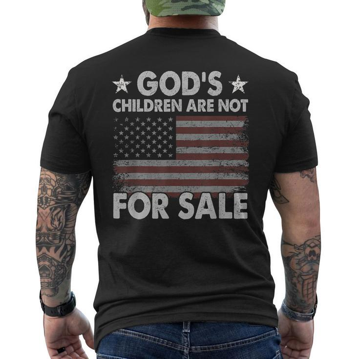 Gods Children Are Not For Sale Christian Gods Children Men  Mens Back Print T-shirt