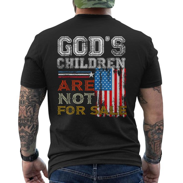 Gods Children Are Not For Sale Embracing Sound Of Freedom  Freedom Funny Gifts Mens Back Print T-shirt