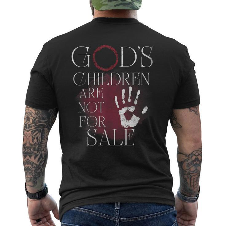 Gods Children Are Not For Sale For Children Family  Mens Back Print T-shirt