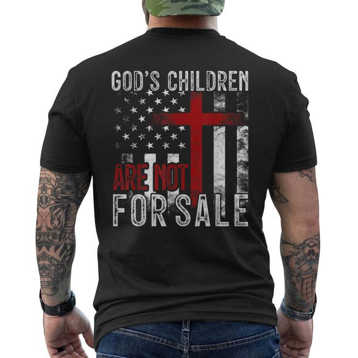 Gods Children Are Not For Sale Funny Political  Political Funny Gifts Mens Back Print T-shirt