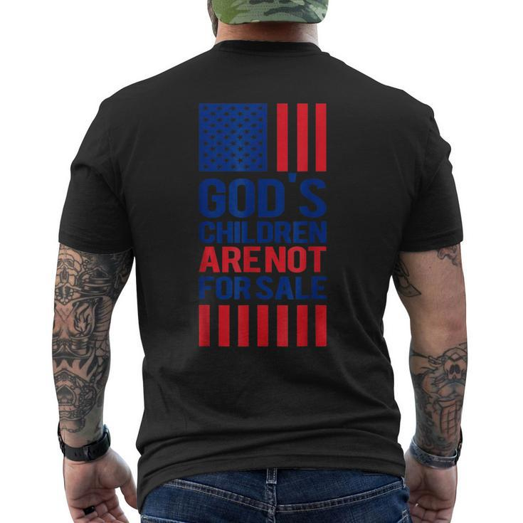Gods Children Are Not For Sale Jesus Christ Christian  Mens Back Print T-shirt