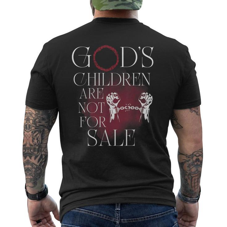 Gods Children Are Not For Sale Jesus Christ Christian Women  Christian Gifts Mens Back Print T-shirt