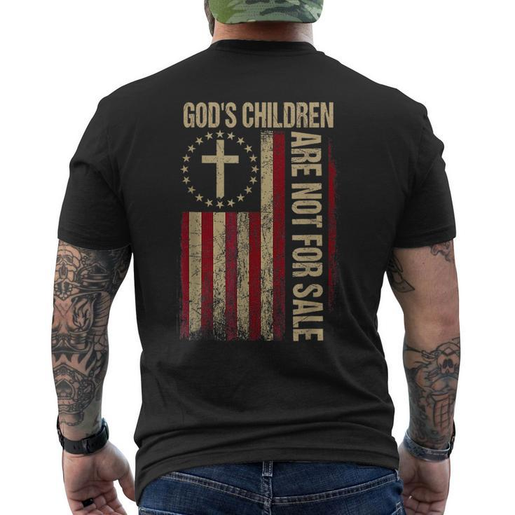 Gods Children Are Not For Sale Vintage Gods Children  Mens Back Print T-shirt