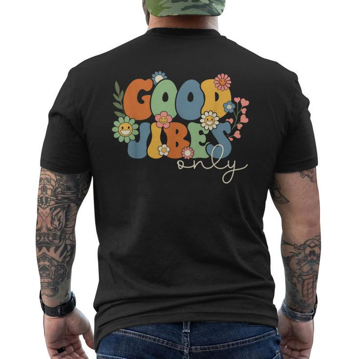 Good Vibes Only Groovy Summer Family Vacation Hawaii Beach  Mens Back Print T-shirt