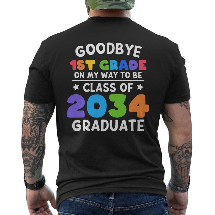 Goodbye 1St Grade Class Of 2034 Graduate 1St Grade Cute   Mens Back Print T-shirt