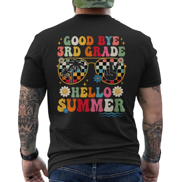 Goodbye 3Rd Grade Hello Summer Peace 3Rd Grade Graduate   Mens Back Print T-shirt