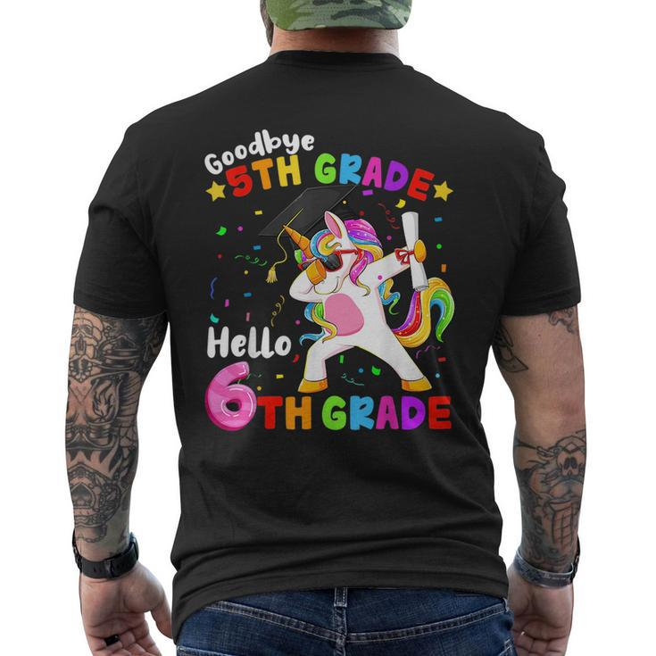 Goodbye 5Th Grade Hello 6Th Grade Graduation Unicorn Girls  Mens Back Print T-shirt