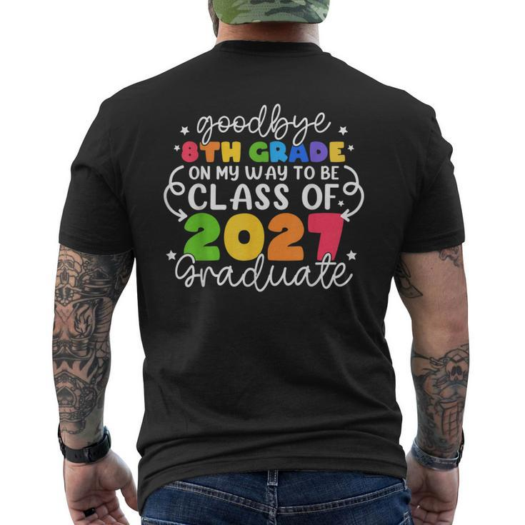 Goodbye 8Th Grade Class Of 2028 Graduate 8Th Grade Cute  Mens Back Print T-shirt