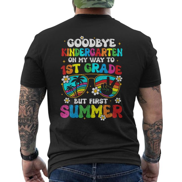 Goodbye Kindergarten Graduation To 1St Grade Hello Summer  Mens Back Print T-shirt