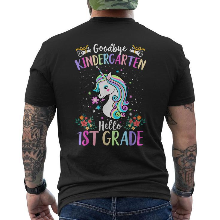 Goodbye Kindergarten Hello 1St Grade Unicorn Graduation Kid  Mens Back Print T-shirt