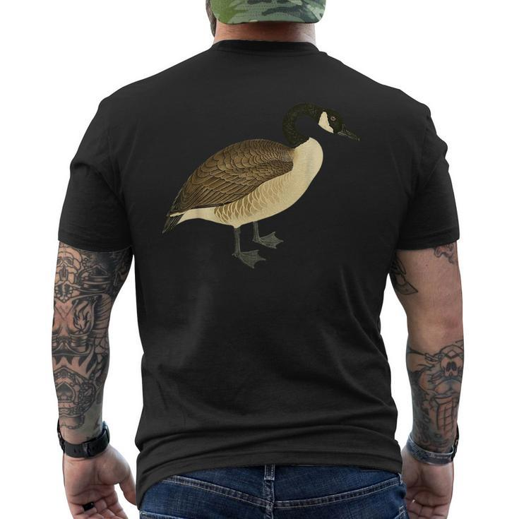 Goose Bird Cute Vintage Graphic Canadian Goose  Mens Back Print T-shirt