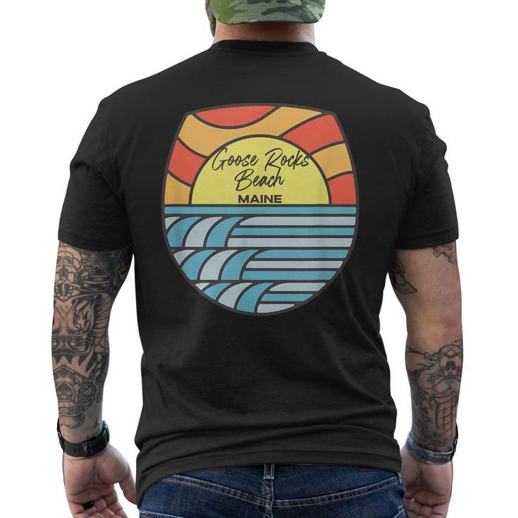 Goose Rocks Beach Maine Me Sunset Sunrise Souvenir  Mens Back Print T-shirt