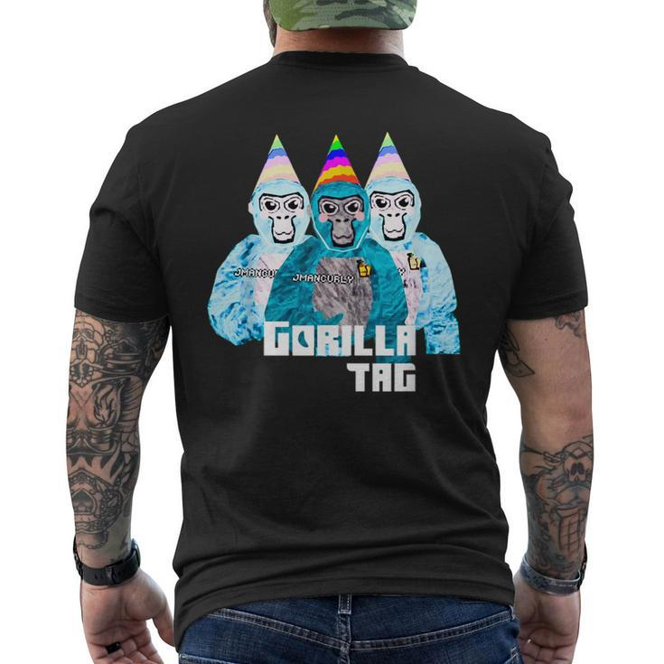 Gorilla Tag Jmancurly Merch For Boys Vr Gaming Boys Ns Men's T-shirt Back Print