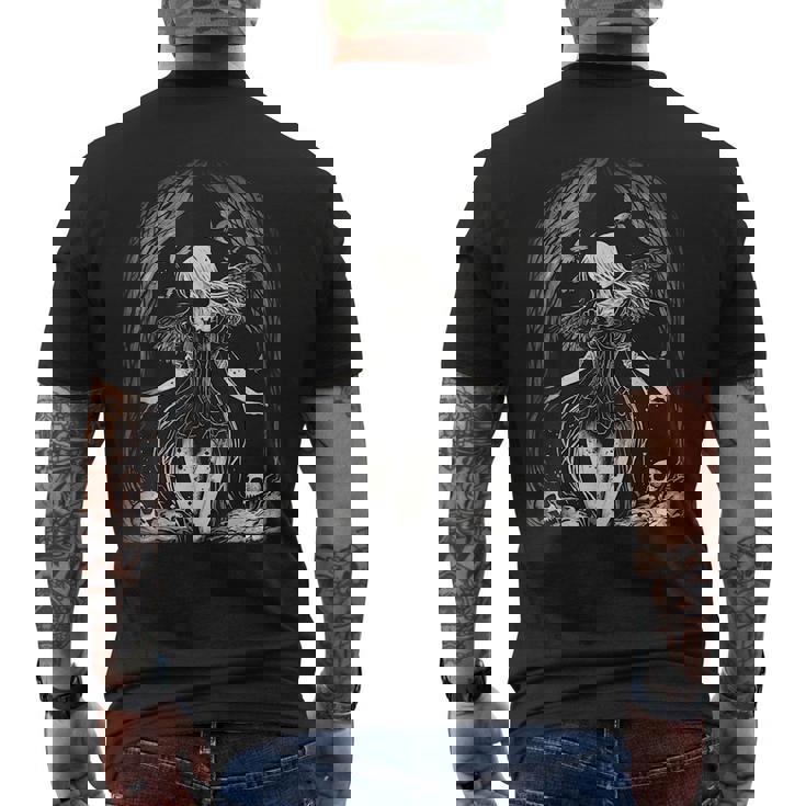 Goth Fairy Dark Witch Forest Gothic Alt Horror Aesthetic Mens Back Print T-shirt