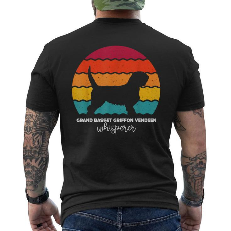 Grand Basset Griffon Vendeen Whisperer Men's T-shirt Back Print
