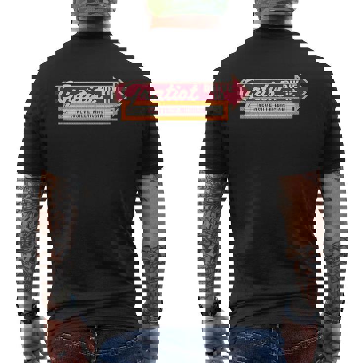 Gratiot Drive In Roseville Mi Men's T-shirt Back Print
