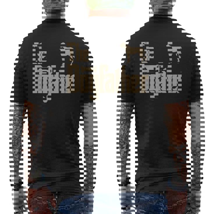 Great Dane Dog Lovers The Dogfather Men Men's T-shirt Back Print