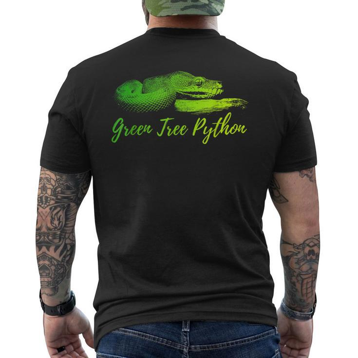 Green Tree Python Morelia Viridis Chondro Snake Keeper Men's T-shirt Back Print