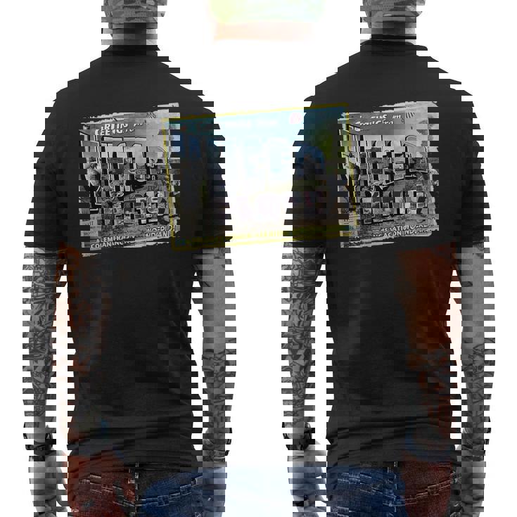 Greetings From Yucca Flats Men's T-shirt Back Print