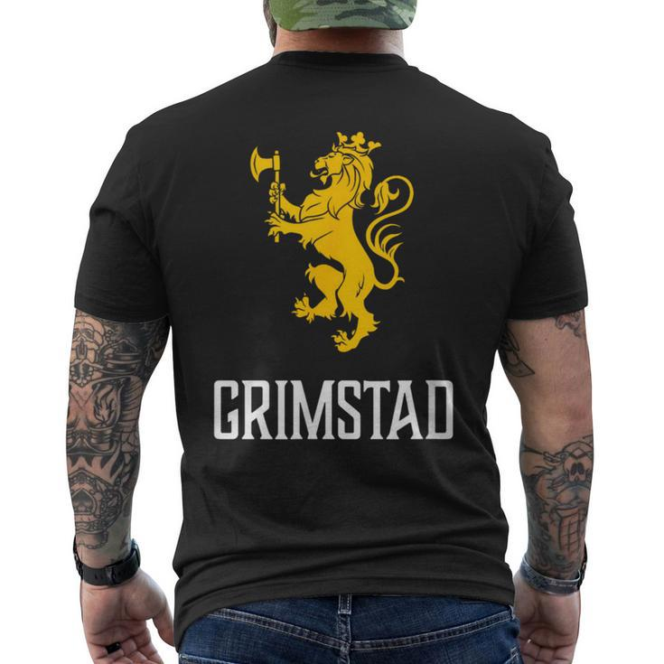 Grimstad Norway Norge Norwegian Men's T-shirt Back Print