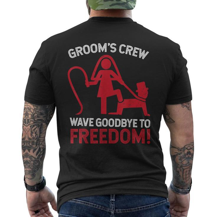 Groom's Crew T Groom Groomsmen Bachelor Party Men's T-shirt Back Print