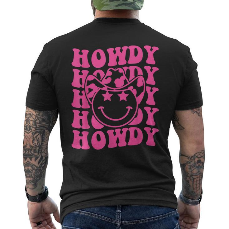 Groovy Howdy Rodeo Western Country Southern Cowgirl Rodeo Funny Gifts Mens Back Print T-shirt