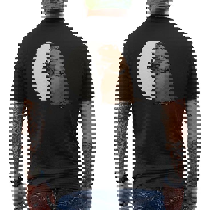 Groundhog Day Shadow Puppet Men's T-shirt Back Print