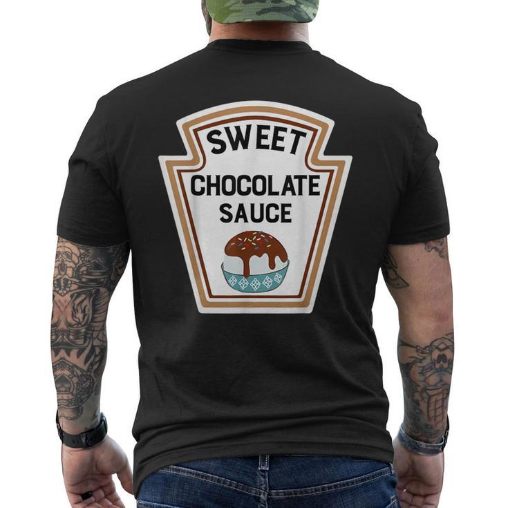 Group Condiments Halloween Costume Sweet Chocolate Sauce Men's T-shirt Back Print