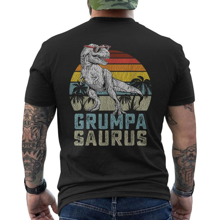 Grumpasaurus T Rex Dinosaur Grumpa Saurus Family Matching  Mens Back Print T-shirt