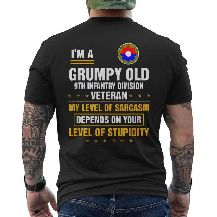 Grumpy Old 9Th Infantry Division Veteran Veterans Day Men's Back Print T-shirt