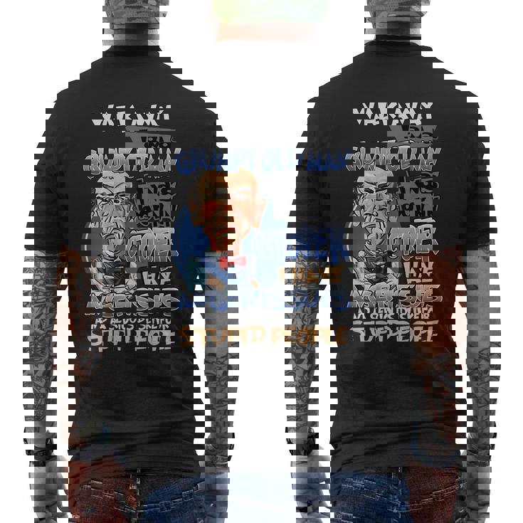 Im A Grumpy Old October Man Men's Back Print T-shirt
