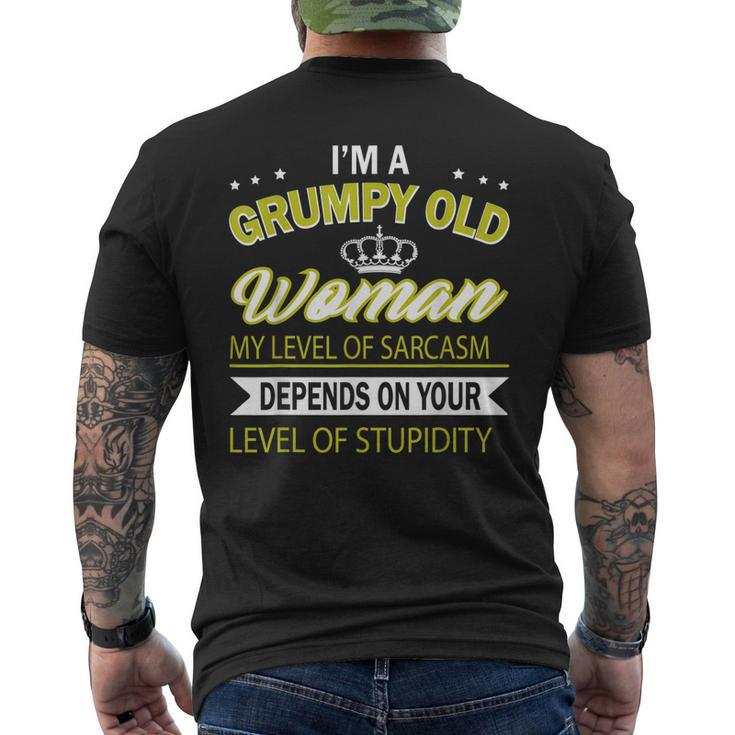 Im Grumpy Old Woman Men's Back Print T-shirt