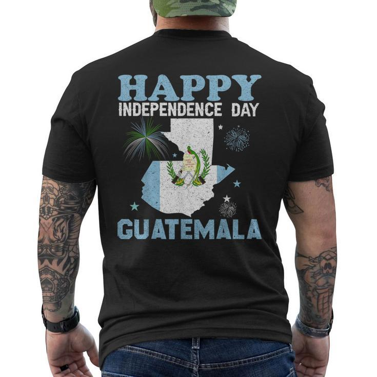 Guatemala Flag Guatemala Independence Day 2023 Men's T-shirt Back Print