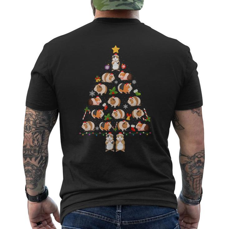 Guinea Pig Christmas Tree Ugly Christmas Sweater Men's T-shirt Back Print