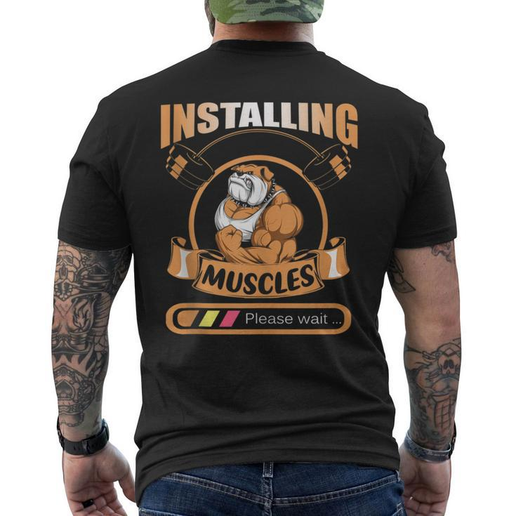 Gym Pitbull Weightlifting Fitness Men's T-shirt Back Print