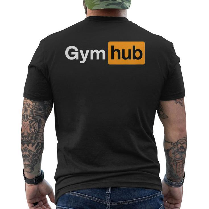 Gym Workout Gym Hub Bodybuilding Fitness Men's T-shirt Back Print