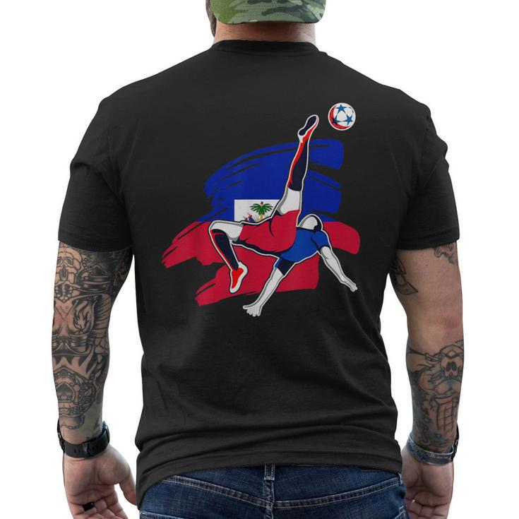 Haiti Soccer Fans Jersey Pride Proud Haitian Football Lovers Men's T-shirt Back Print