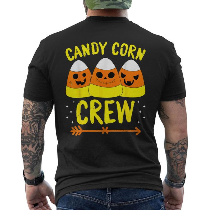 Halloween Candy Corn Squad Team Candy Corn Crew Halloween Men's T-shirt Back Print