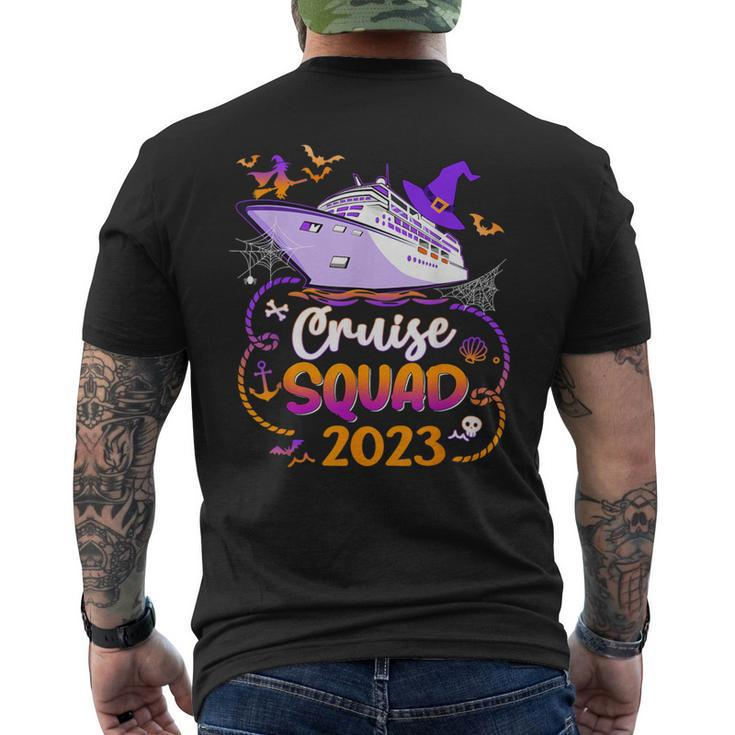 Halloween Cruise Squad 2023 Matching Cruising Crew Vacation Men's T-shirt Back Print