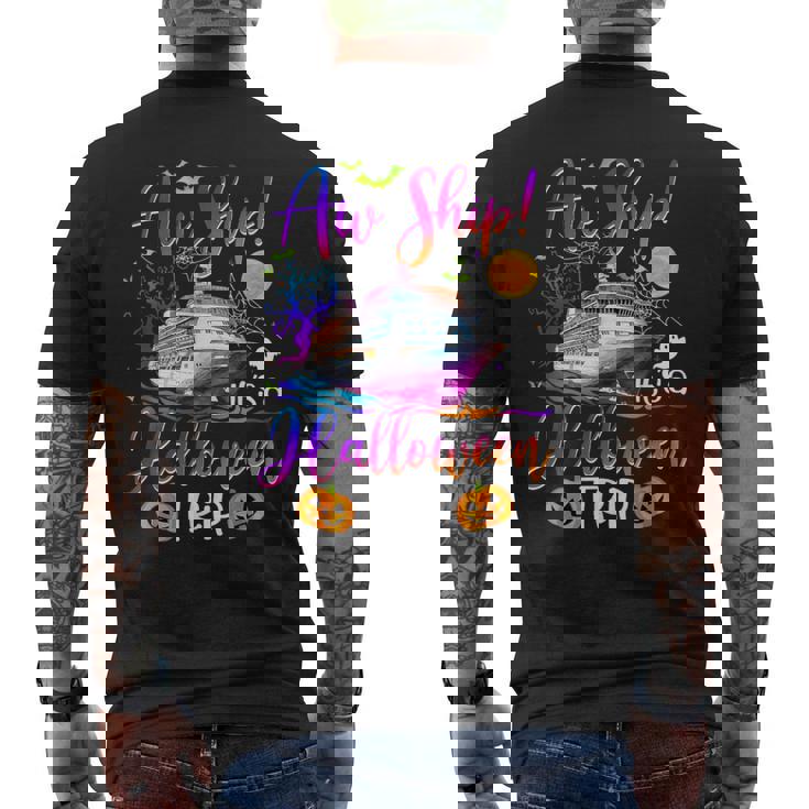 Halloween Cruise Squad Family 2023 Cruising Crew Trip Men's T-shirt Back Print