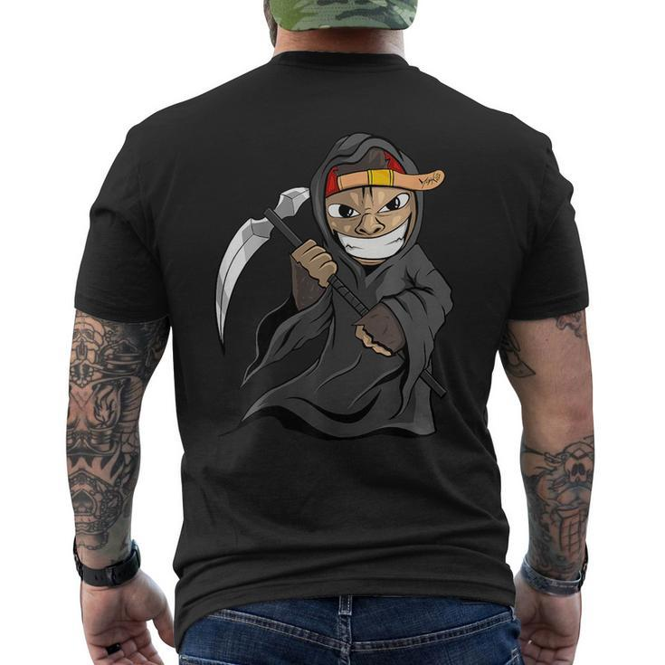 Halloween Grim Reaper Monkey Horror Scary Fancy Dress  Mens Back Print T-shirt