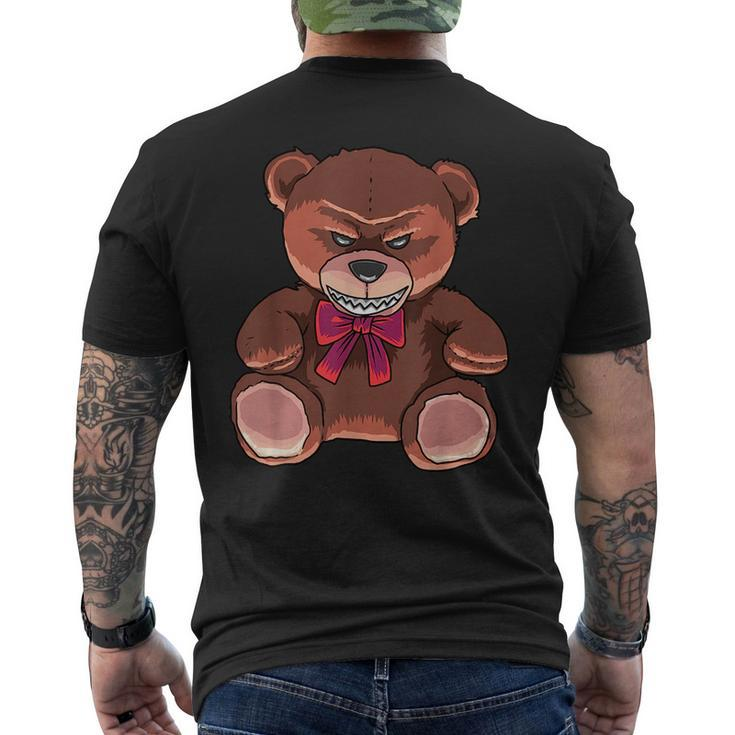 Halloween Teddy Scary Teddy Bear Vintage Retro  Mens Back Print T-shirt