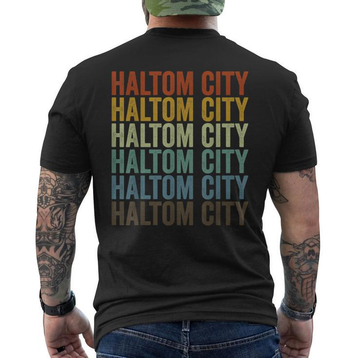 Haltom City City Retro Men's T-shirt Back Print