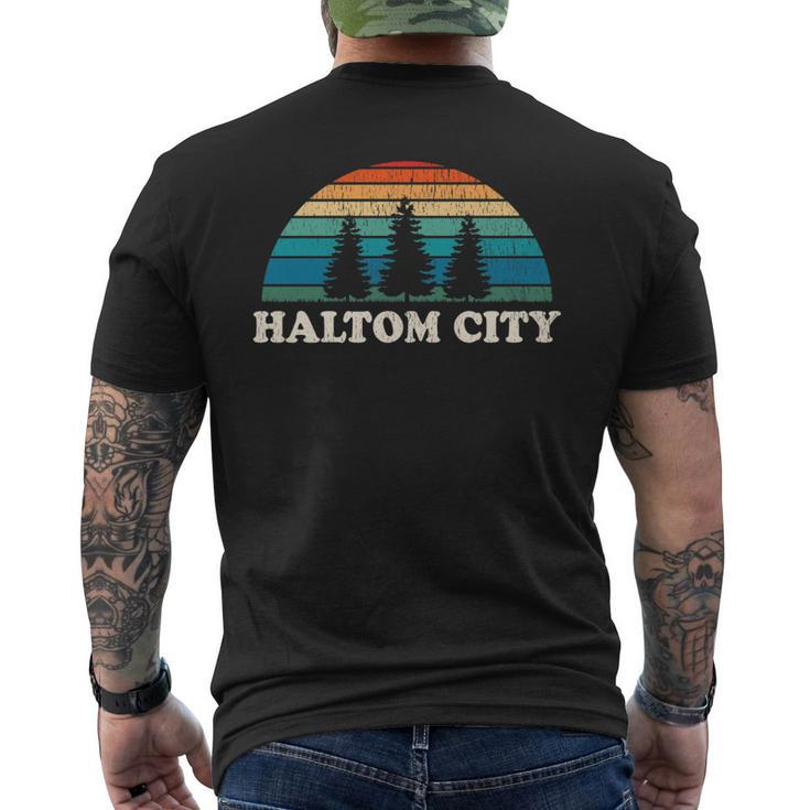 Haltom City Tx 70S Retro Throwback Men's T-shirt Back Print