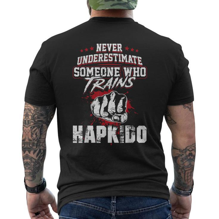 Hapkido Never Underestimate Men's T-shirt Back Print